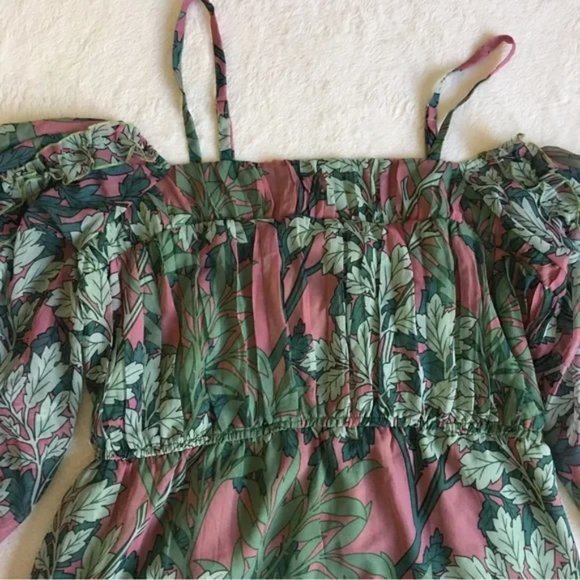 NIP Anthropologie Off-the-shoulder Floral Maxi Dress VERY RARE - Picture 7 of 16